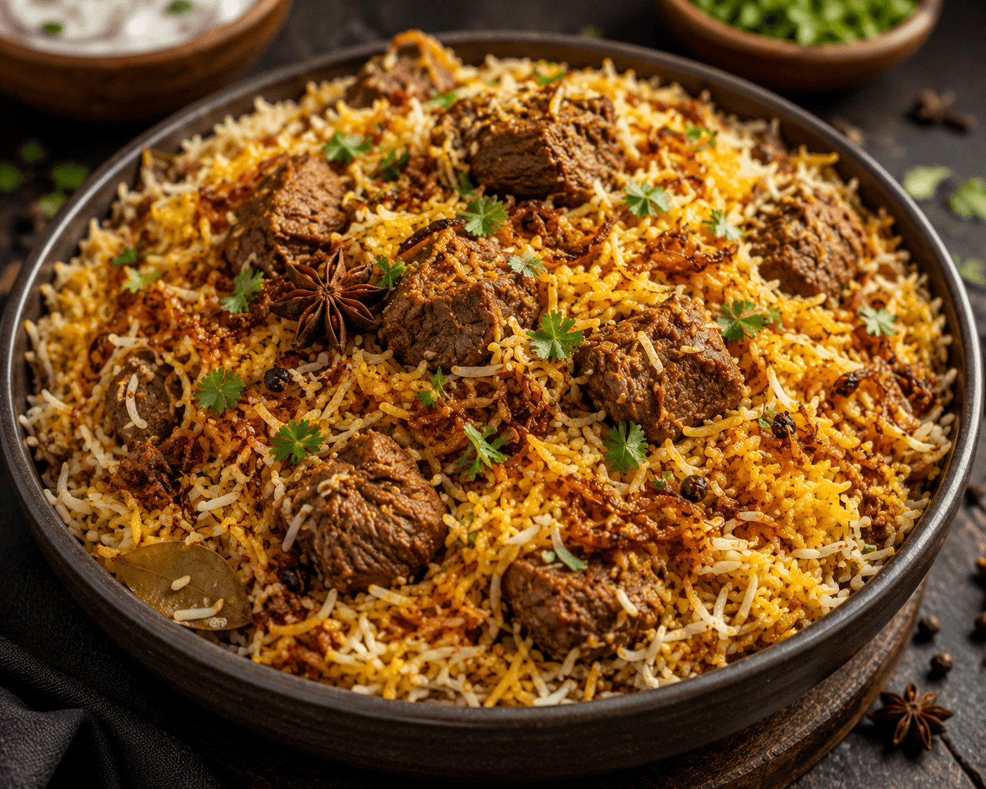 Beef Biryani - Friday meal of the day